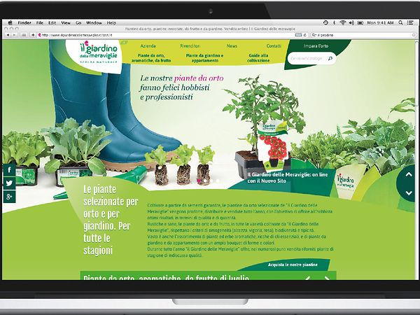 Sito web il giardino delle meraviglie