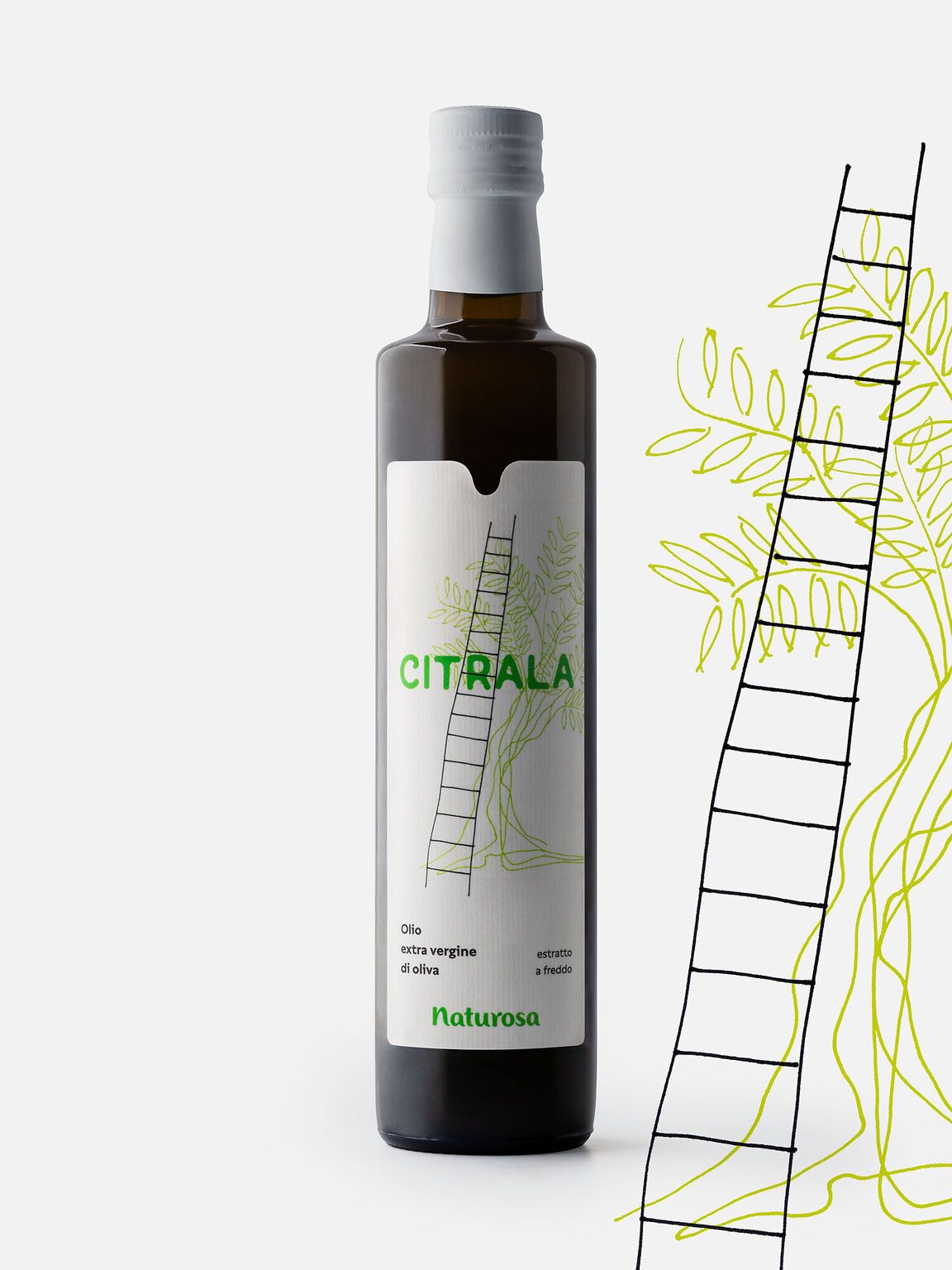 Progettazione etichetta Olio Citrala marchio Naturosa