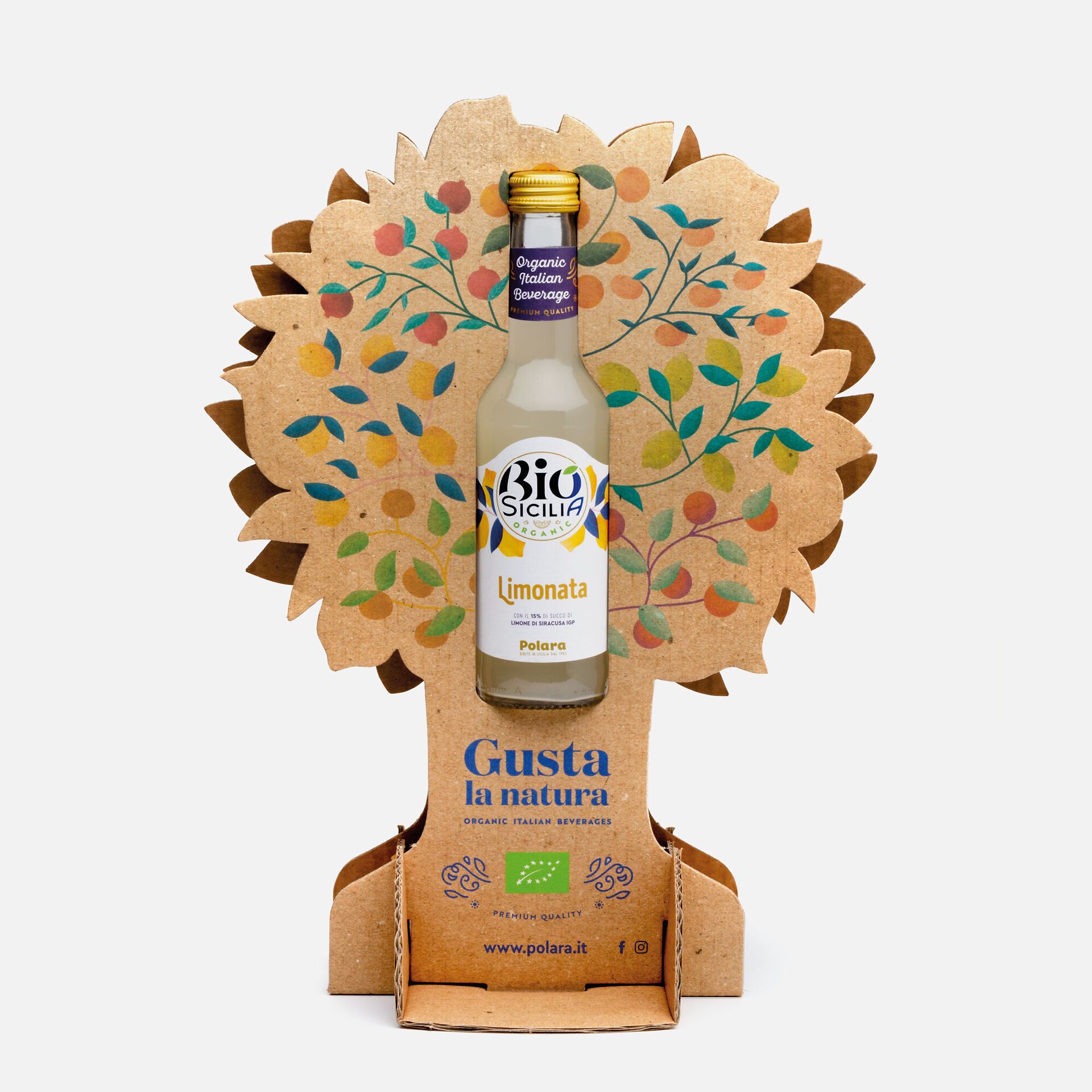 Espositore bottiglia Bio Sicilia