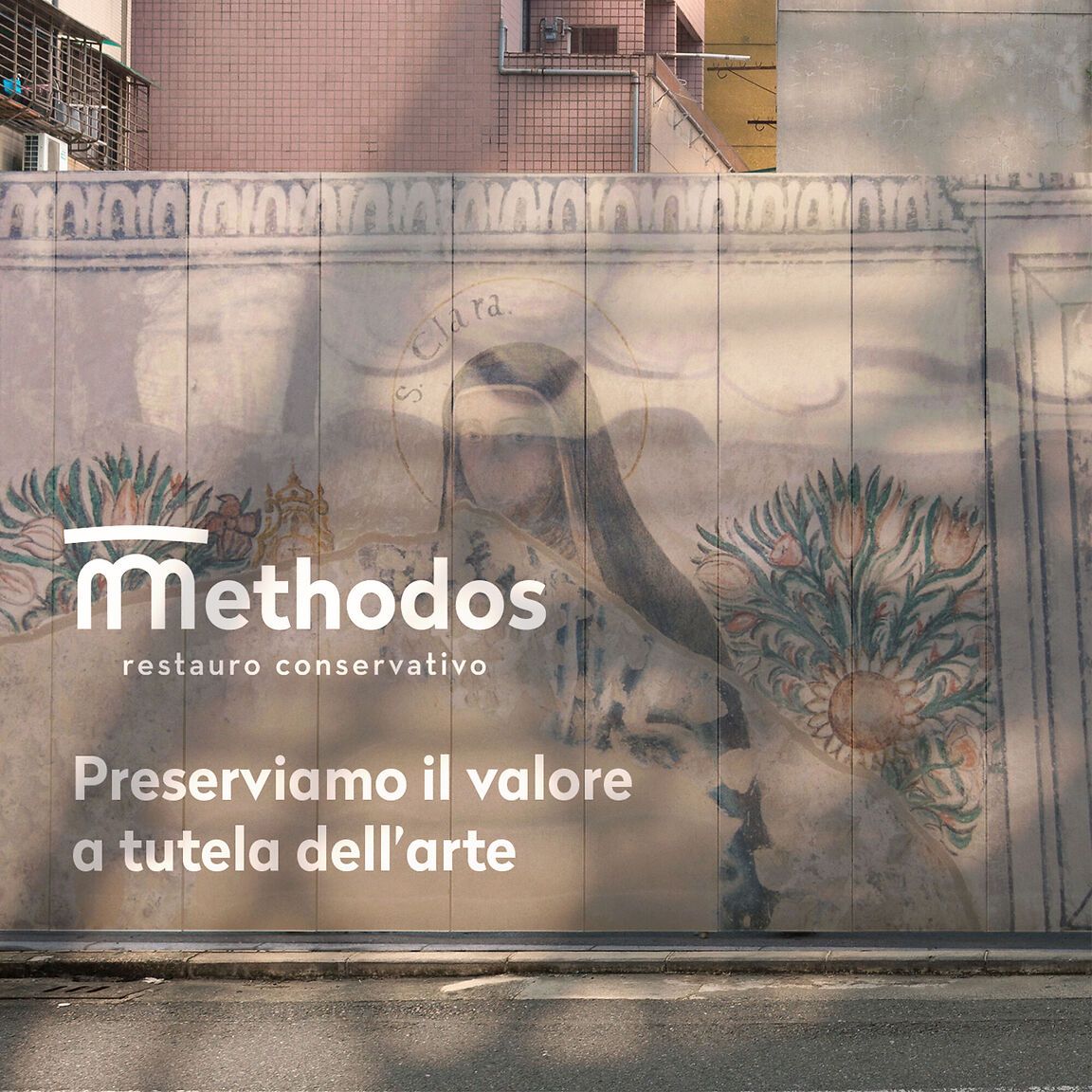 Logo per Methodos - restauro conservativo