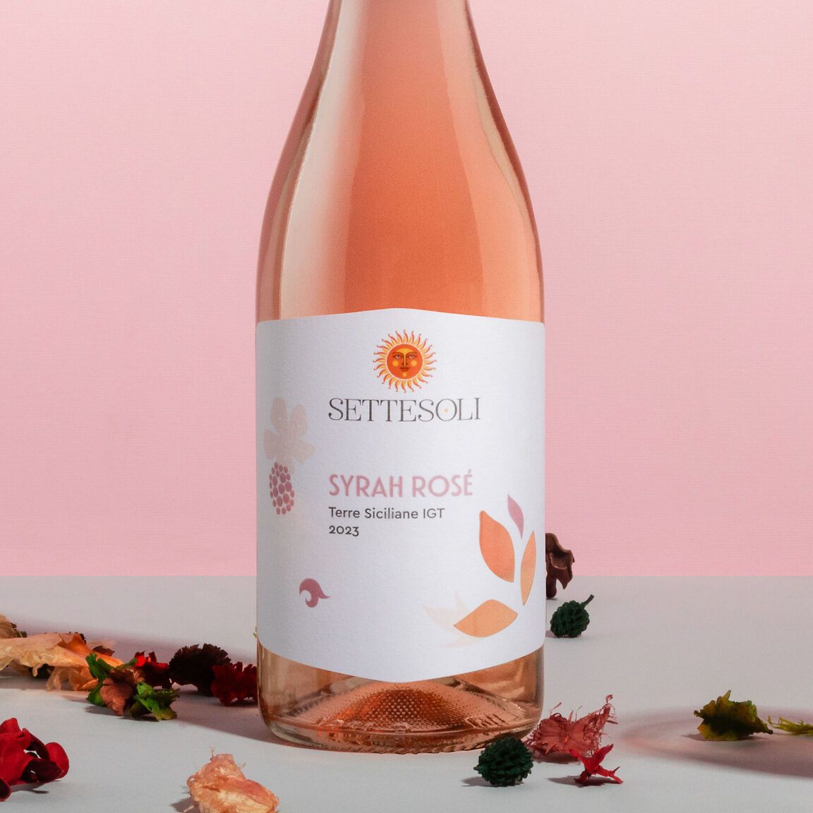 Etichetta Settesoli Syrah Rosé