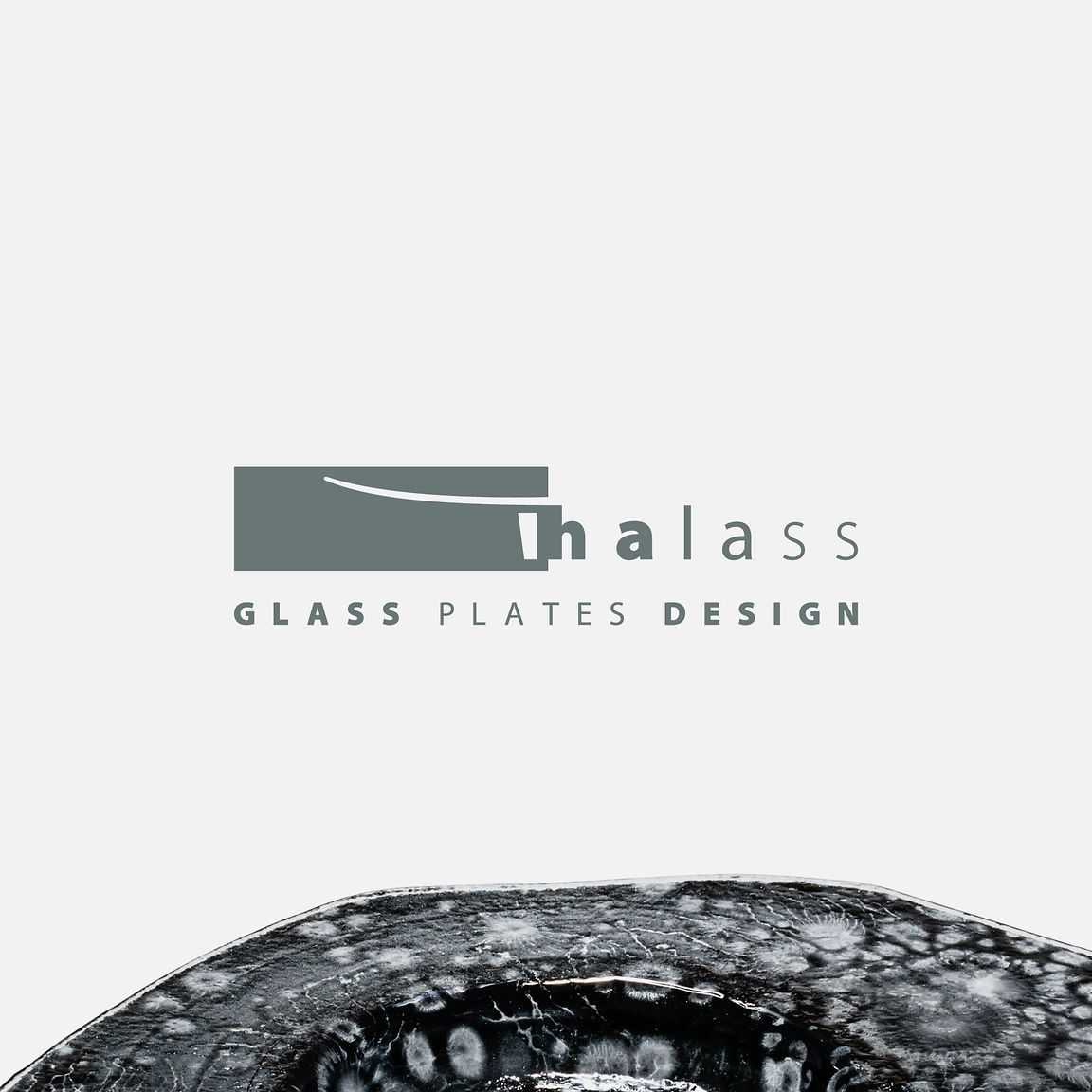 Logo Thalass glass plate design
